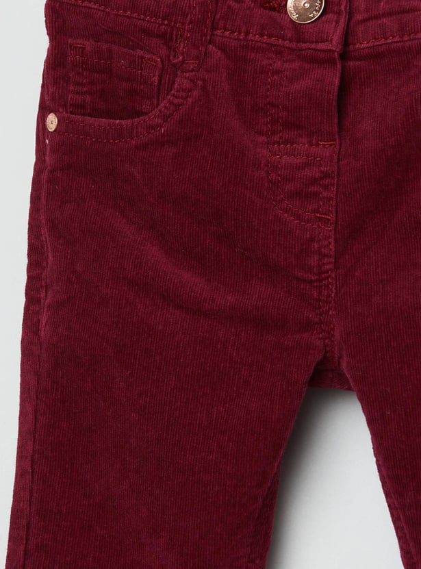 Girls Textured Corduroy Trousers