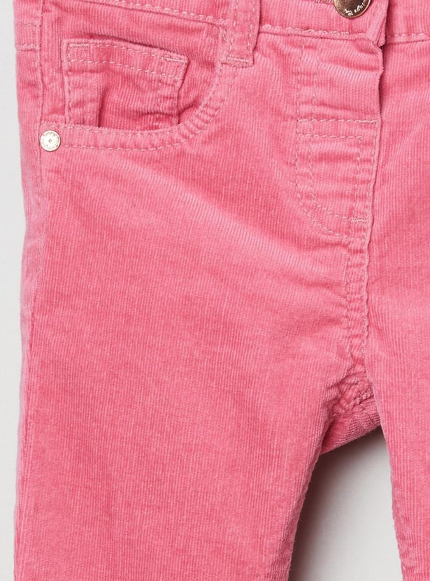 Girls Textured Corduroy Trousers