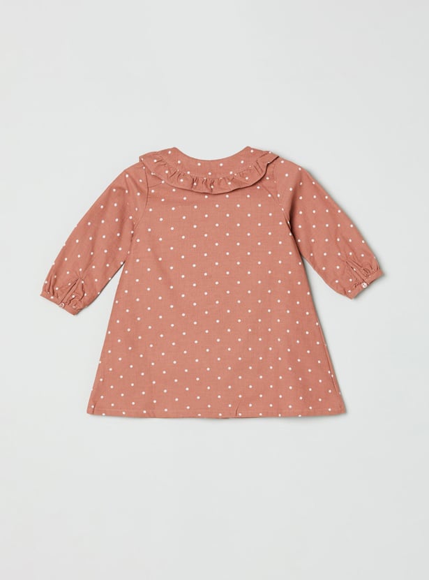 Girls Printed Peter Pan Collar Top