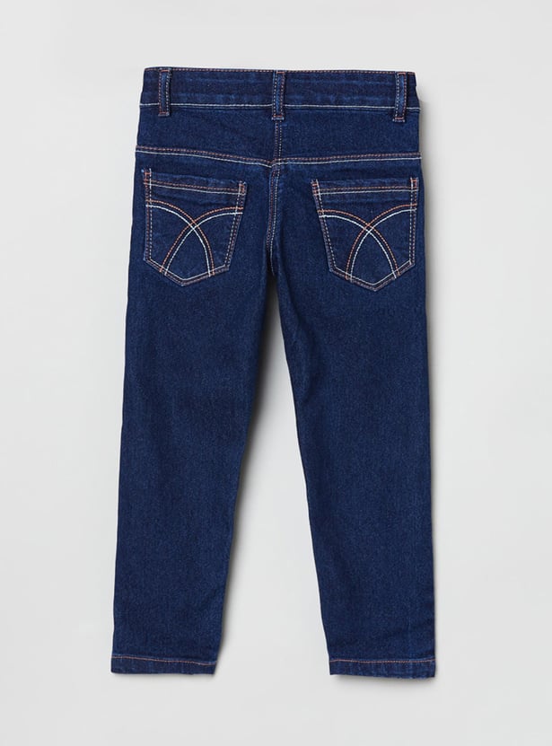 Girls Embroidered Slim Fit Jeans