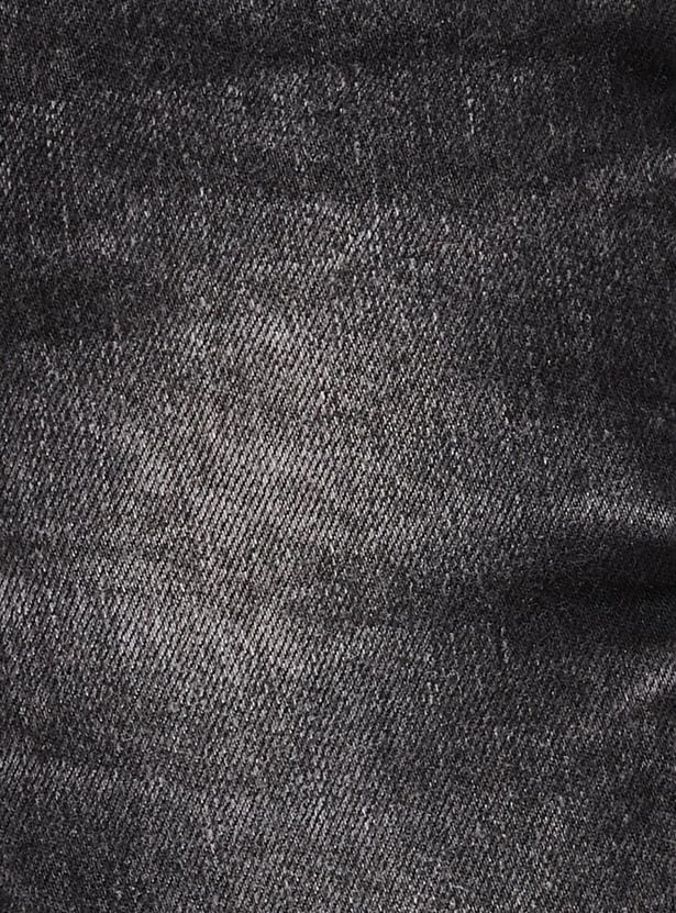 Girls Stonewashed Slim Fit Jeans