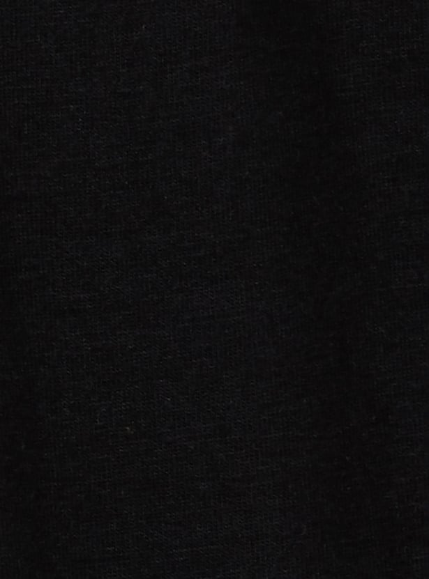 Girls Solid Elasticated 3/4th Leggings