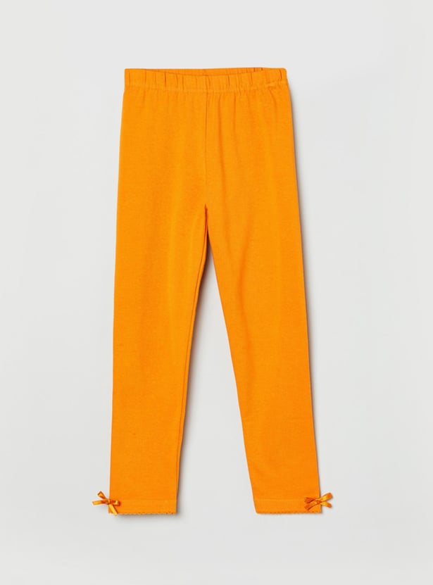 Girls Solid Leggings