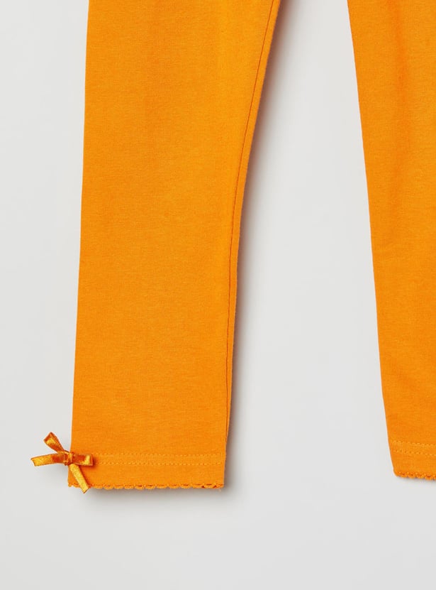 Girls Solid Leggings
