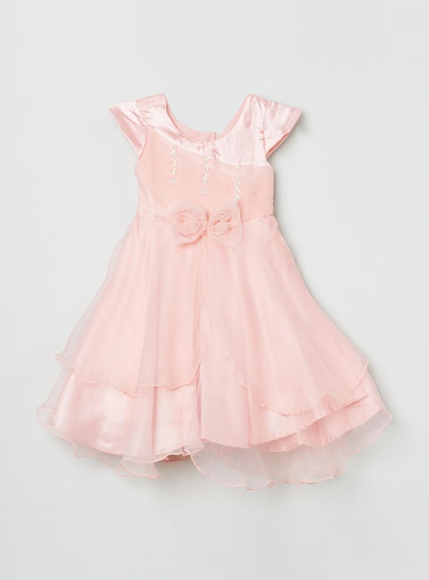 MAX Girls Embellished Fit And Flare Dress