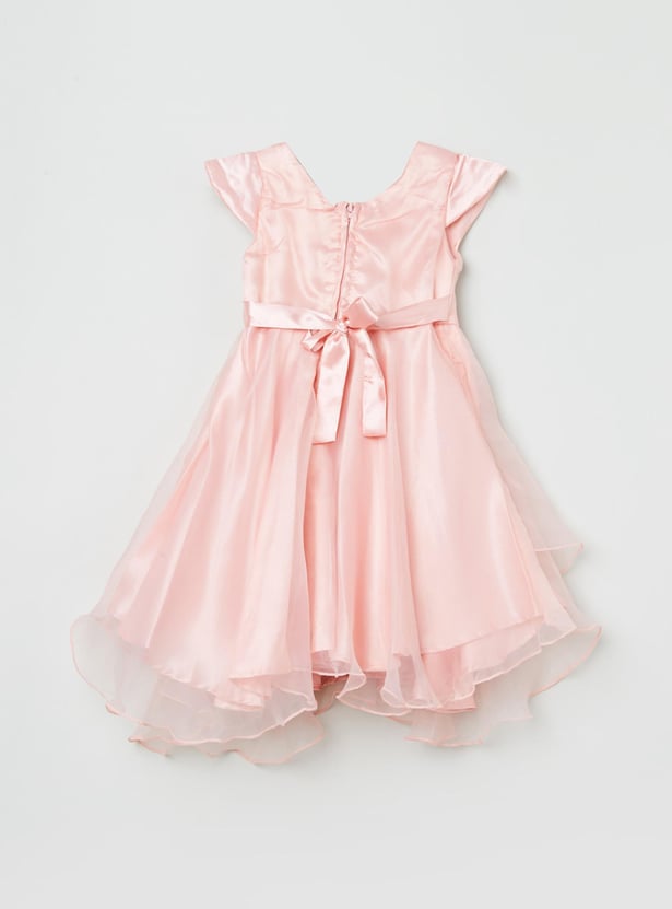 MAX Girls Embellished Fit And Flare Dress