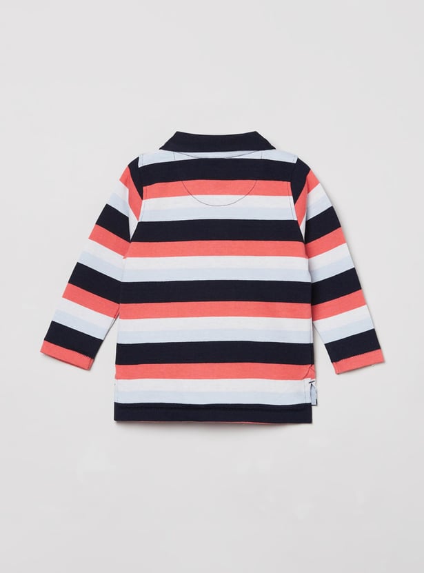 Boys Striped Polo T-shirt