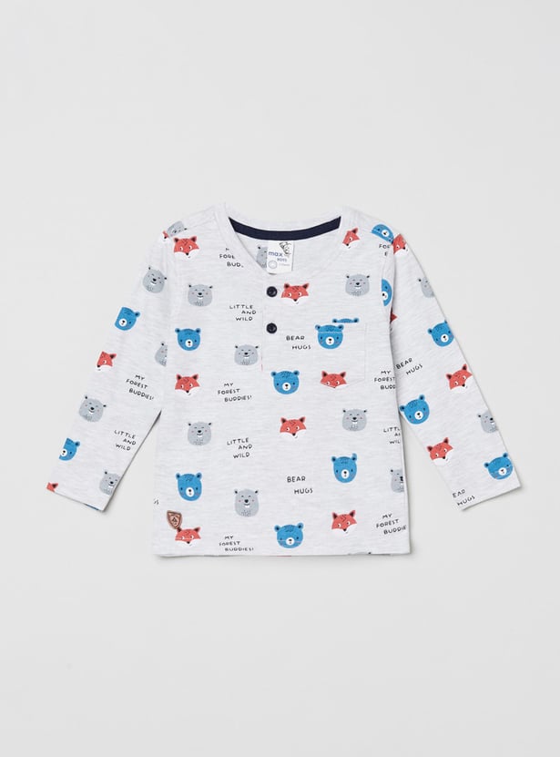 Boys Printed Crew Neck T-shirt