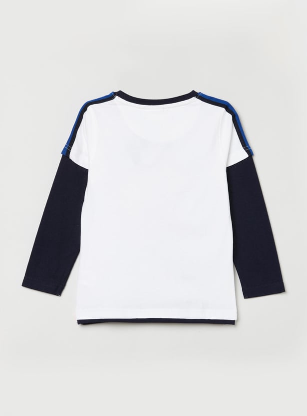 Boys Printed Crew Neck T-shirt