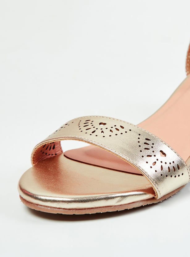 MAX Girls Cut-Out Detail Heel Sandals