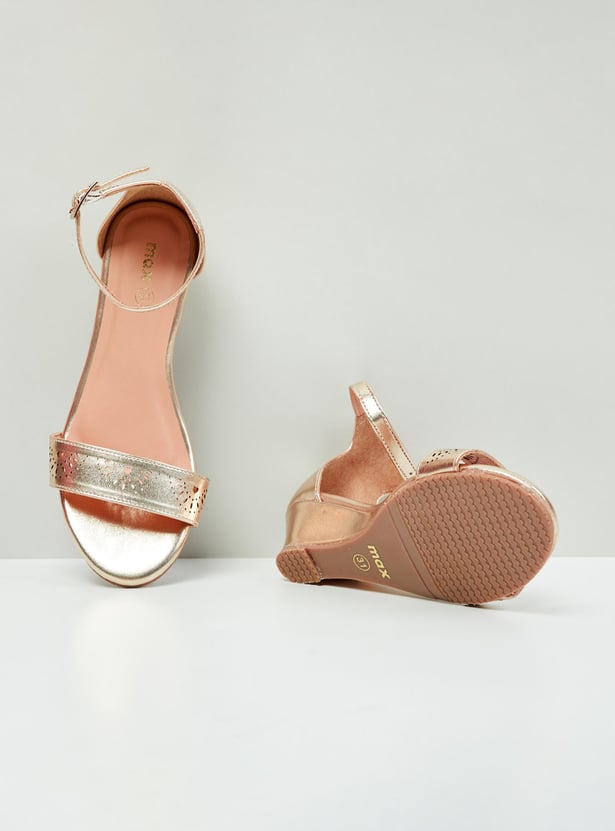 MAX Girls Cut-Out Detail Heel Sandals