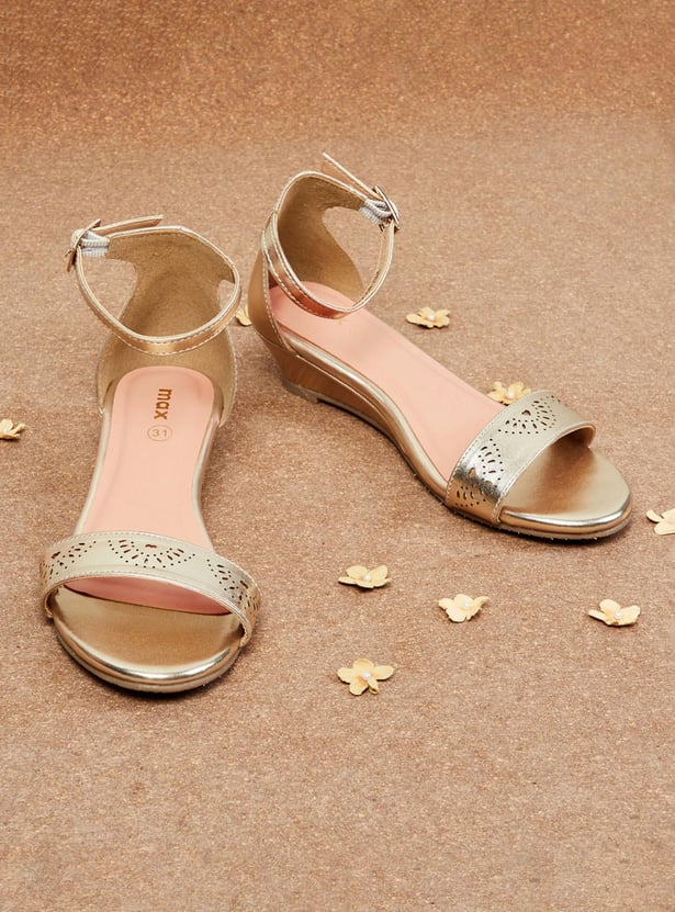 MAX Girls Cut-Out Detail Heel Sandals