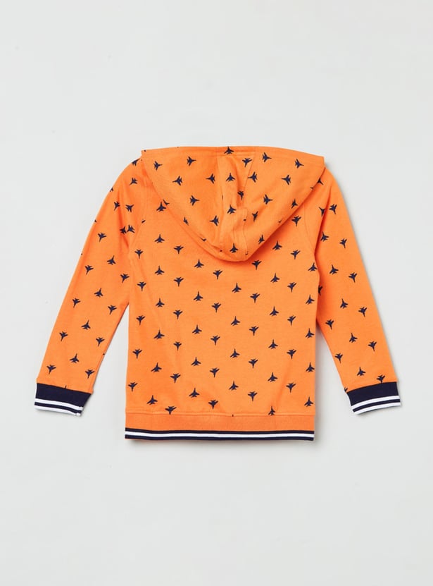 MAX Boys Printed Hooded Sweatshirt