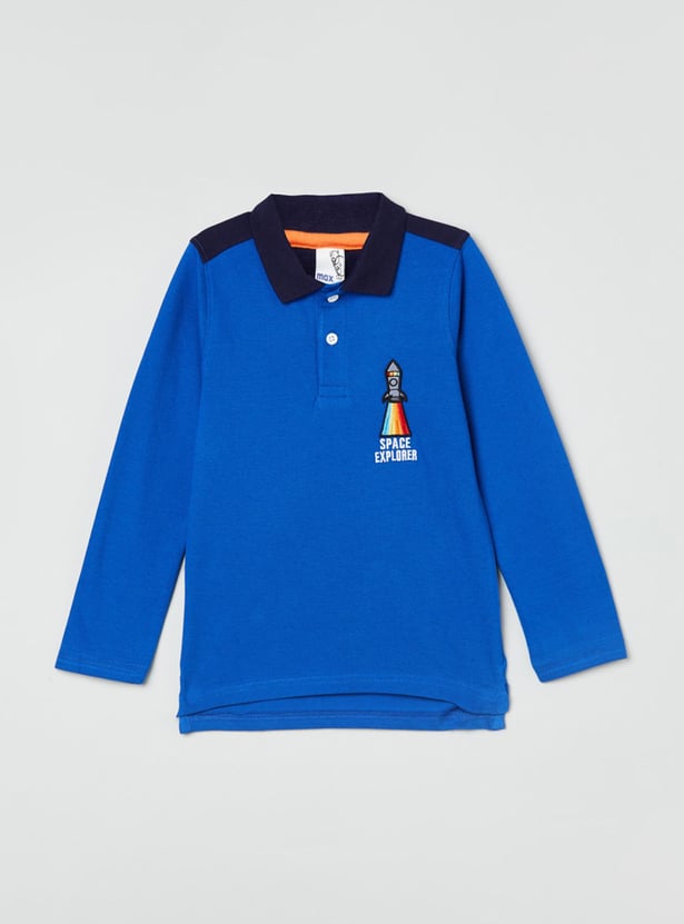 Boys Printed Polo T-shirt