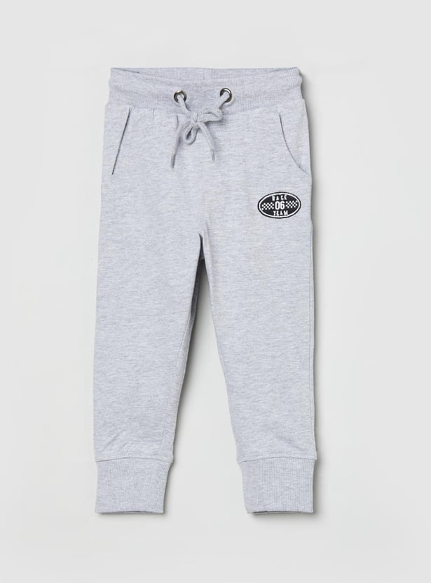 Boys Textured Full-Length Joggers