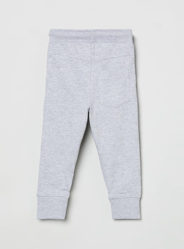 Boys Textured Full-Length Joggers