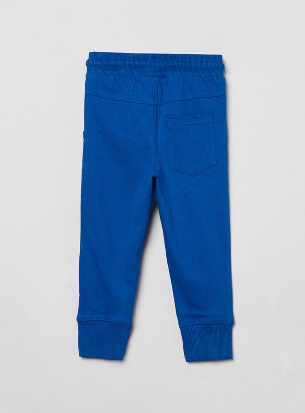 Boys Appliqued Full-Length Joggers