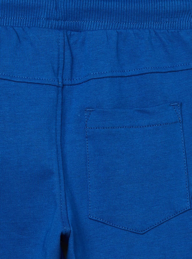 Boys Appliqued Full-Length Joggers