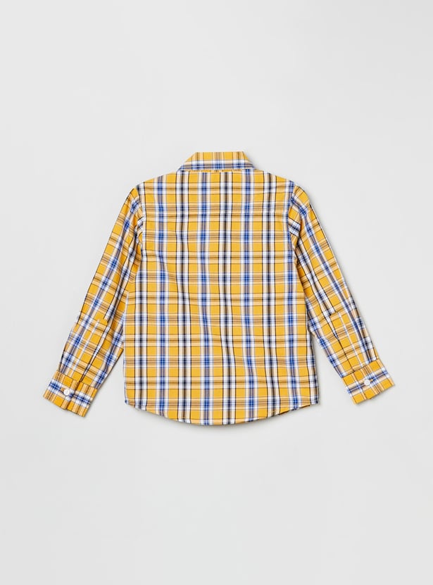 Boys Checked Full Sleeves Shirt