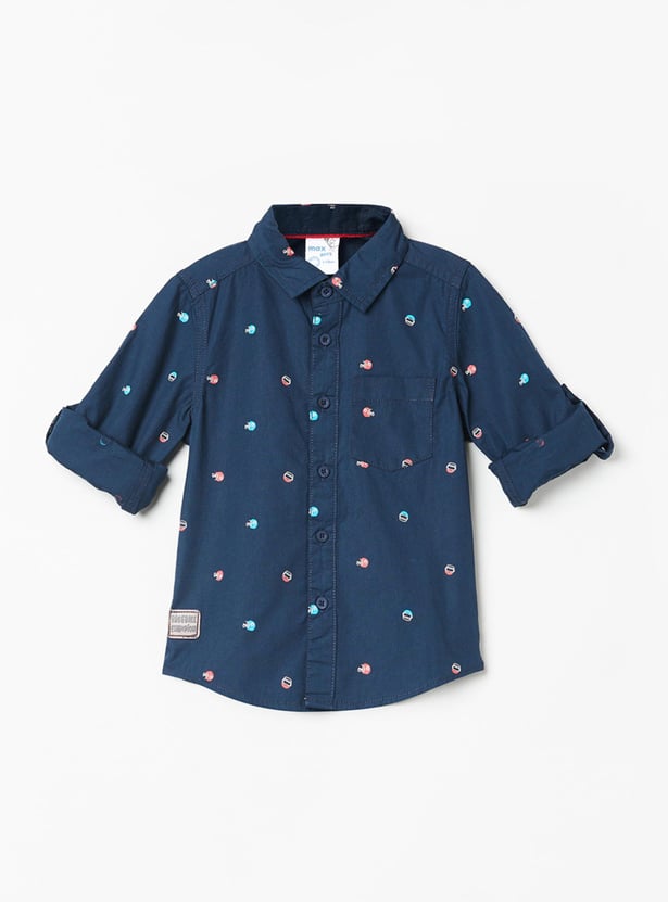 Boys Printed Casual Shirt