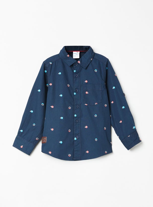 Boys Printed Casual Shirt