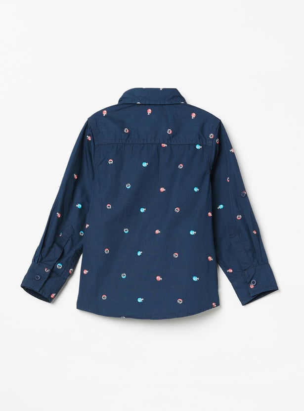 Boys Printed Casual Shirt