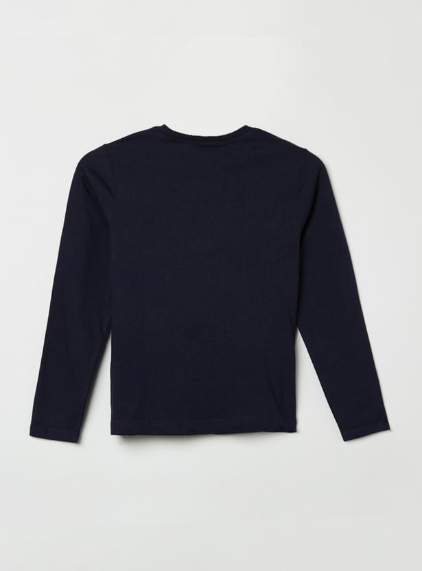Boys Printed Crew Neck T-shirt