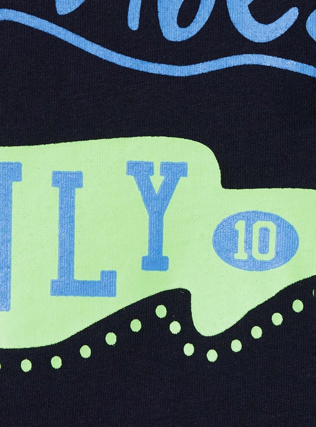 Boys Printed Crew Neck T-shirt