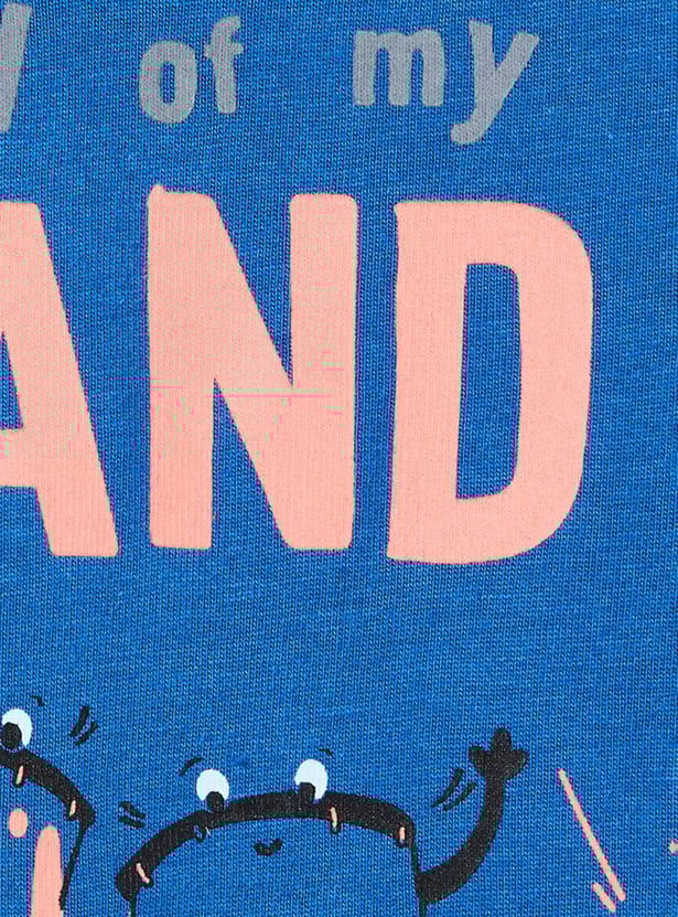 Boys Printed Crew Neck T-shirt