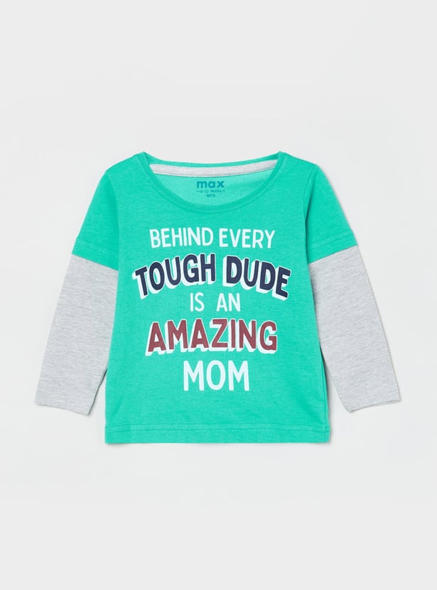 Boys Printed Full Sleeves T-shirt