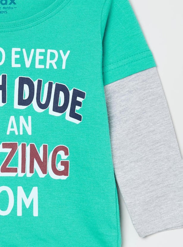 Boys Printed Full Sleeves T-shirt