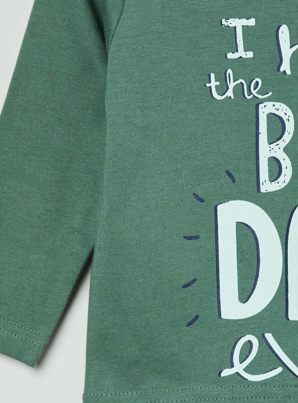 MAX Boys Typographic Print Crew Neck T-shirt