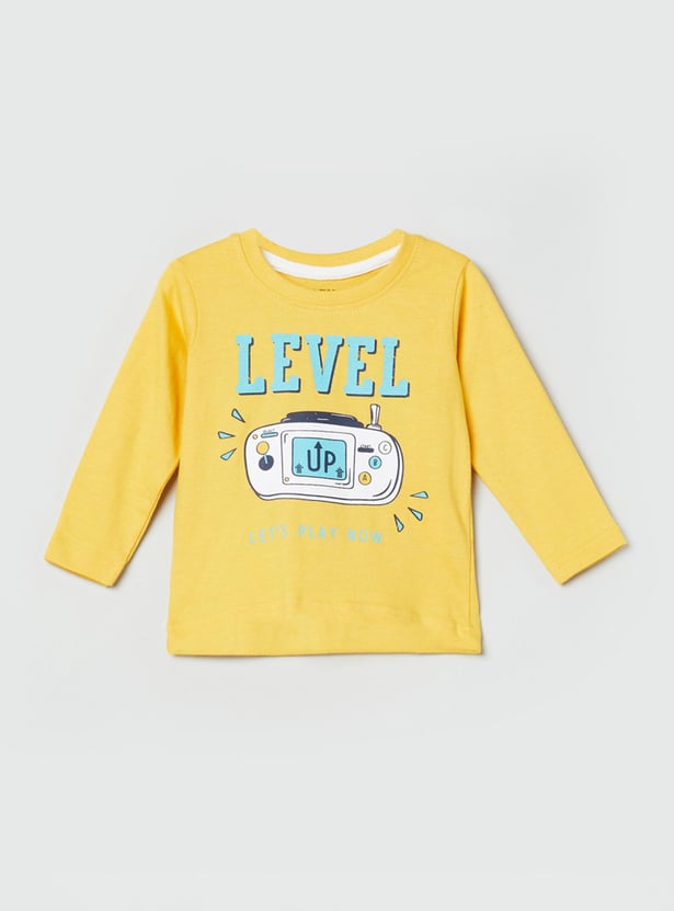 Boys Printed Crew Neck T-shirt