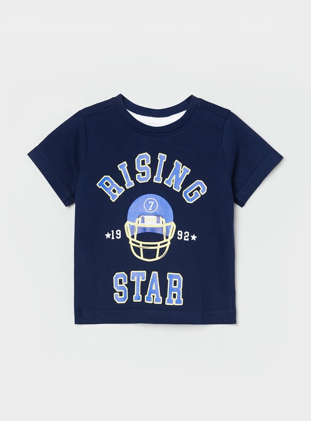 MAX Boys Printed Round Neck T-shirt