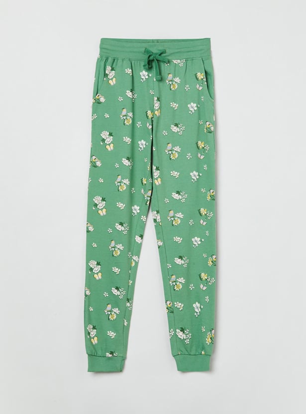 Girls Printed Joggers