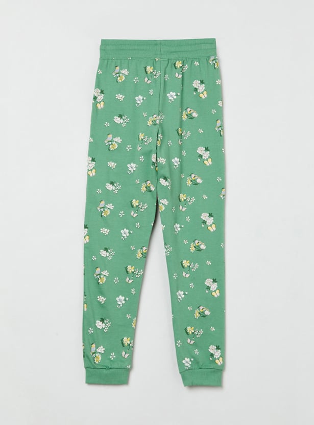 Girls Printed Joggers