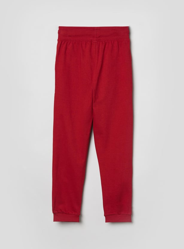 Girls Solid Elasticated Joggers 