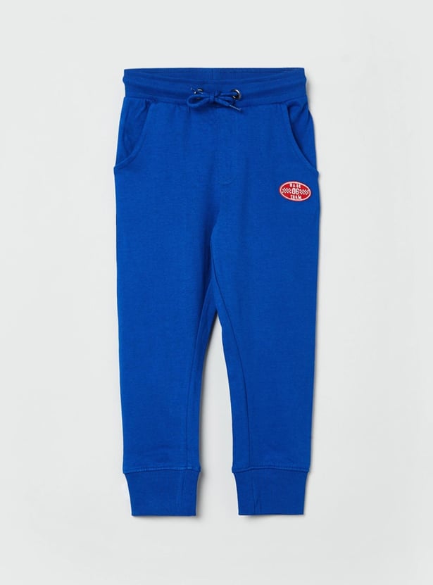 Boys Solid Full-Length Joggers 