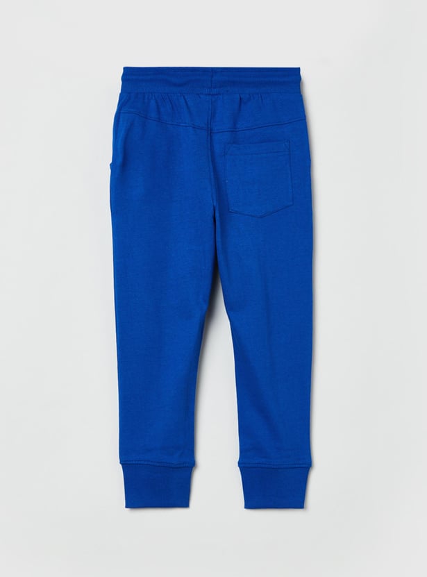 Boys Solid Full-Length Joggers 