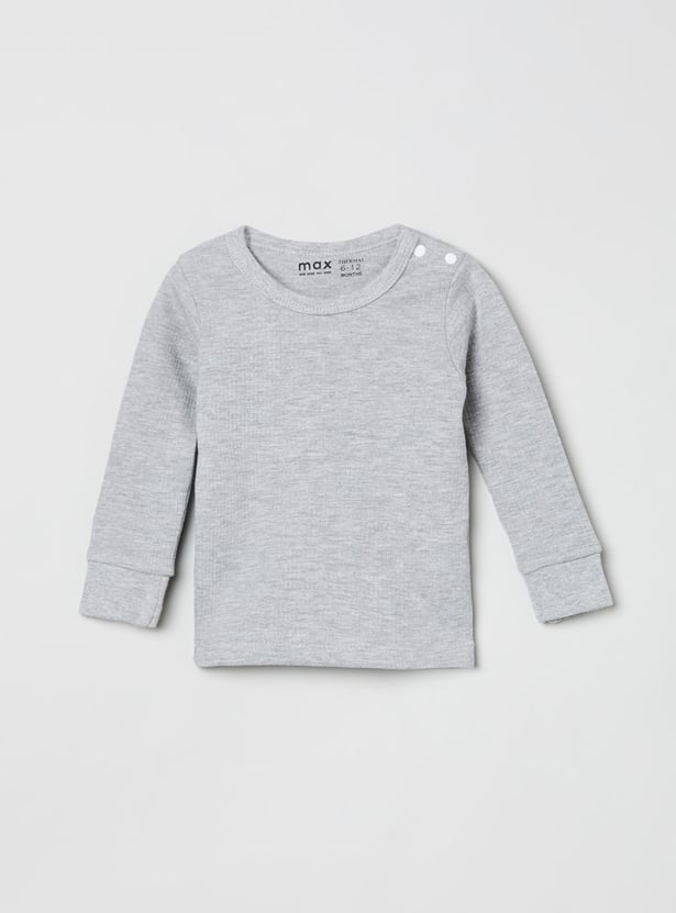 MAX Boys Solid Thermal T-shirt