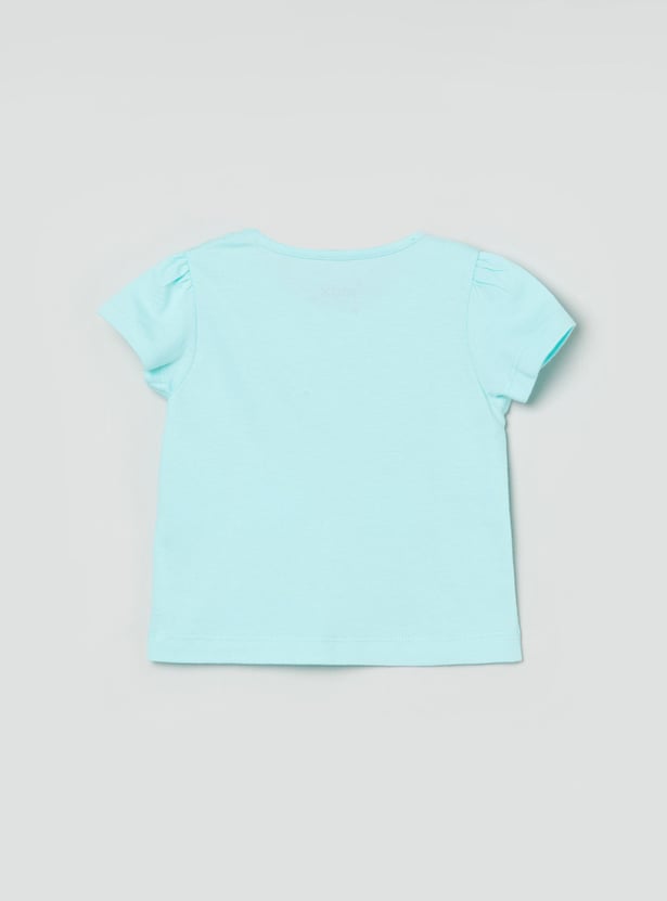 MAX Girls Printed Round Neck T-shirts - Pack of 5