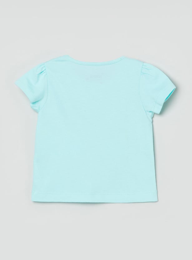 MAX Girls Printed Round Neck T-shirts Combo - Pack of 5