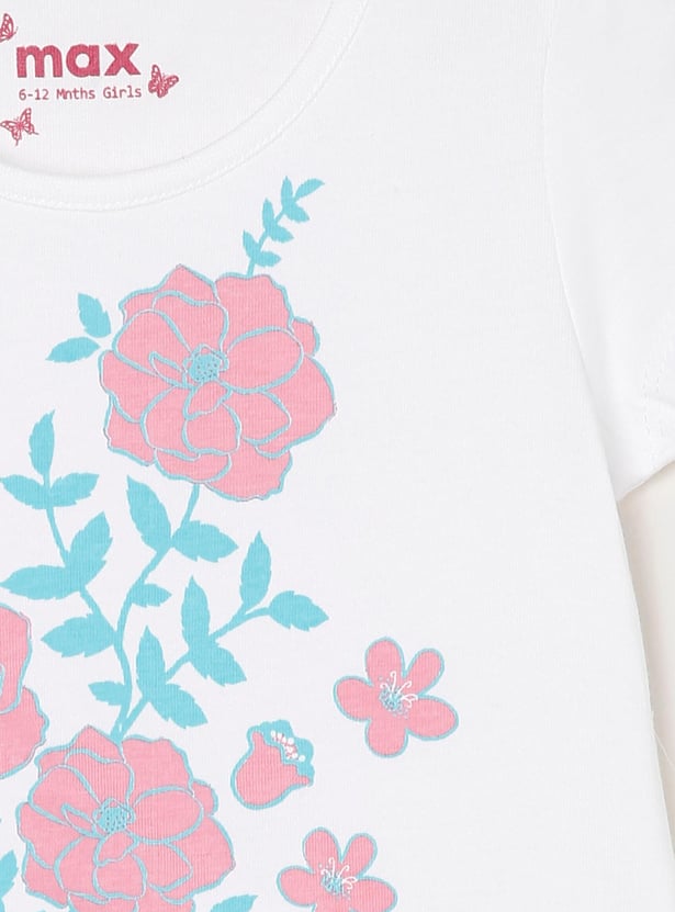 Girls Graphic Printed T-shirt - Pack of 5