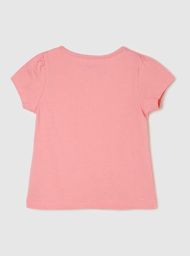 Girls Graphic Printed T-shirt - Pack of 5