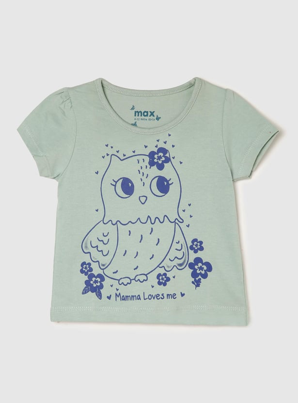 Girls Graphic Printed T-shirt - Pack of 5