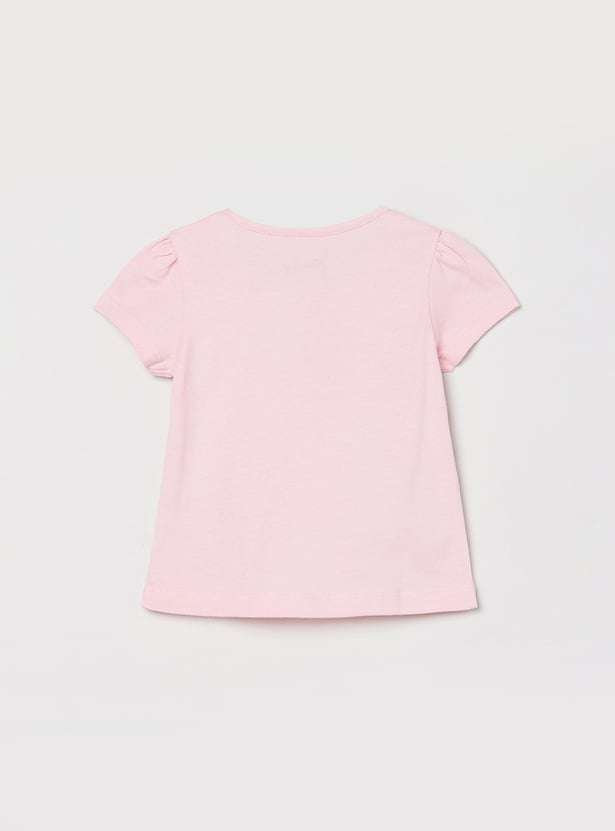 Girls Graphic Printed T-shirt - Pack of 5