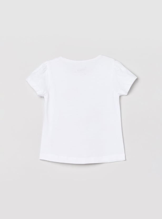 Girls Graphic Printed T-shirt - Pack of 5