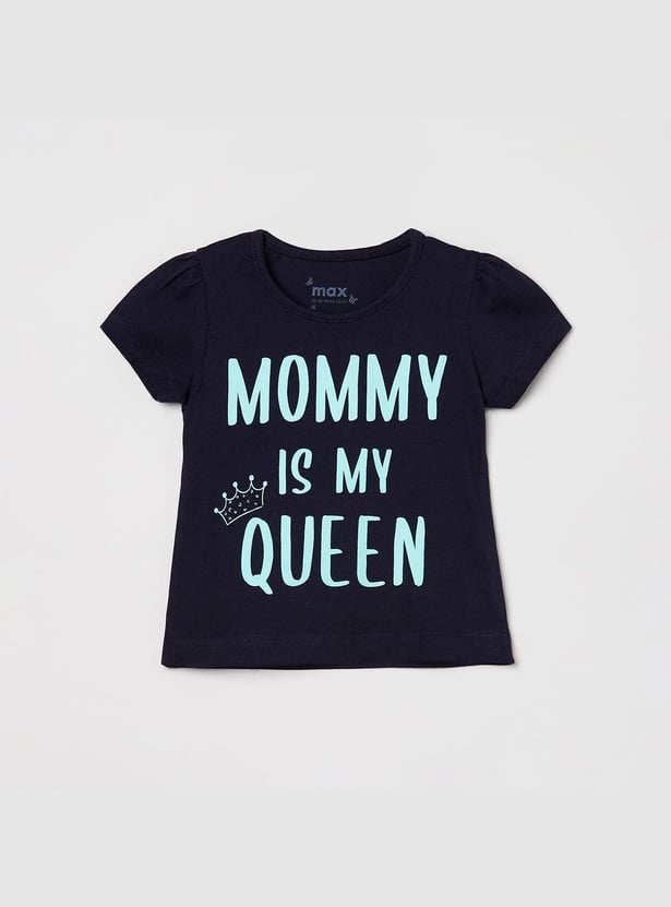 Girls Graphic Printed T-shirt - Pack of 5