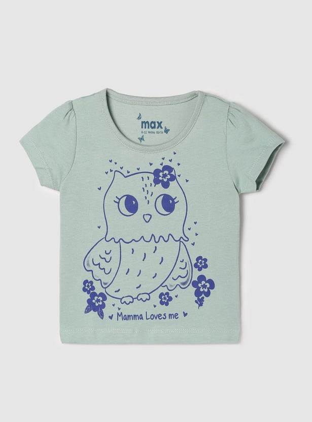Girls Graphic Printed T-shirt - Pack of 5