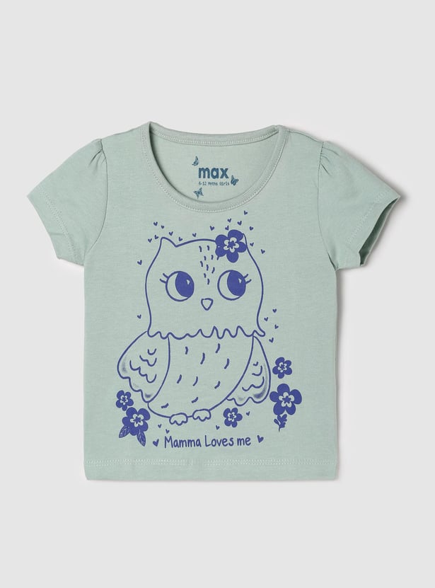 Girls Graphic Printed T-shirt - Pack of 5